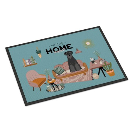 Carolines Treasures 18 x 27 in. Black Standard Schnauzer Sweet Home Indoor or Outdoor Mat CK7877MAT